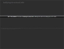 Tablet Screenshot of bullying-in-school.info
